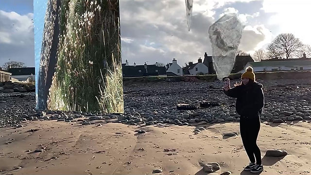 Puffin AR experience at Cromarty (Hart 2021)